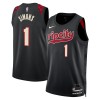 Maillot Basket Homme Portland Trail Blazers Anfernee Simons 2023-24 Nike City Edition Noir Swingman